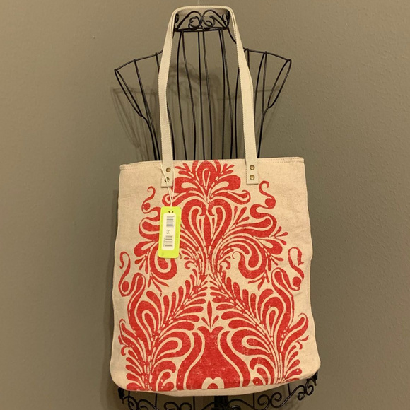 Amy Butler for Kalencom Ginger Tote - Garnet - Picture 2 of 5